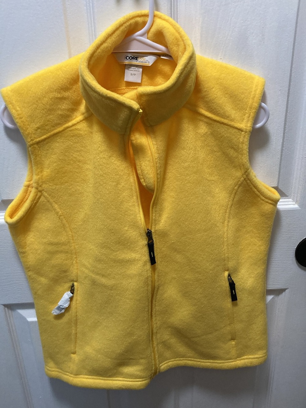 Core Fleece Sleeveless Vest in Yellow